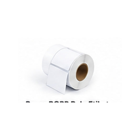 Custom white BOPP roll labels