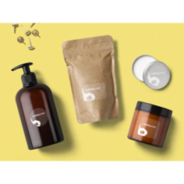 Custom clear roll labels for transparent product packaging