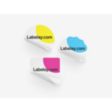 Transparent clear film label material and printed detail
