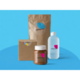 Custom clear product label on jar and container packaging