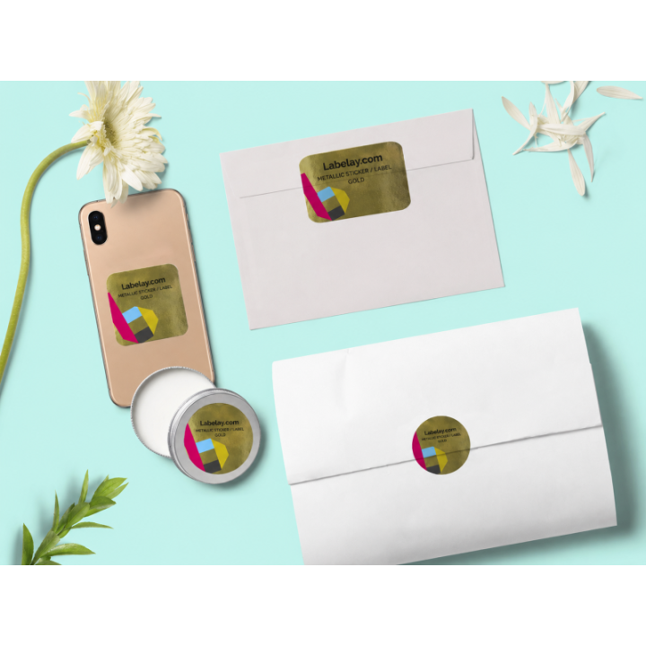 Gold Metallic Labels