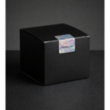 Holographic label color-shift effect and printed artwork detail